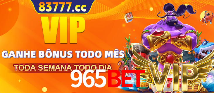 Banner promocional do 965bet oferecendo 100% de recompensas adicionais contínuas para quem fizer o login diário (Daily sign-in), com um mascote de coelho.