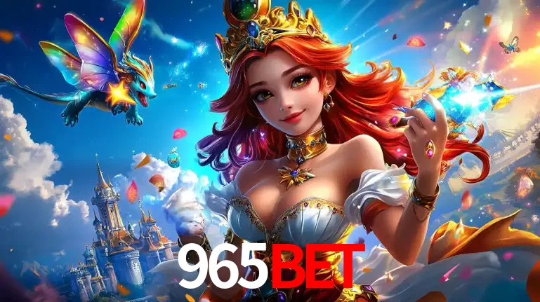 A princesa de um reino de fantasia mágico, com seu pequeno dragão, apresentando um mundo de prêmios encantados nos jogos de caça-níqueis do cassino 965bet.